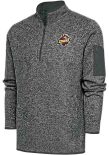 Antigua Peoria Chiefs Mens Grey Fortune Long Sleeve 1/4 Zip Fashion Pullover