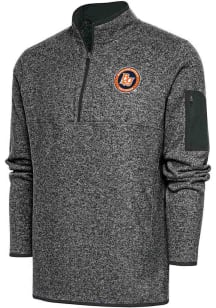Antigua Bowling Green Hot Rods Mens Grey Fortune Big and Tall 1/4 Zip Pullover