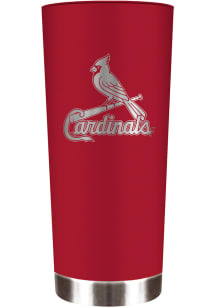 St Louis Cardinals 18 oz Powder Coated Roadie Stainless Steel Tumbler - Red