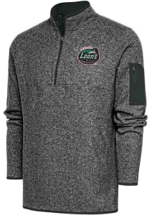 Antigua Great Lakes Loons Mens Grey Fortune Big and Tall 1/4 Zip Pullover