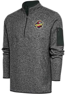 Antigua Peoria Chiefs Mens Grey Fortune Big and Tall 1/4 Zip Pullover