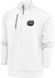 Antigua Great Lakes Loons Mens White Generation Long Sleeve 1/4 Zip Pullover