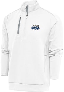 Antigua Lake County Captains Mens White Generation Long Sleeve 1/4 Zip Pullover