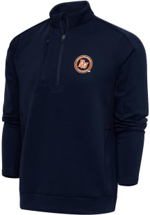 Antigua Bowling Green Hot Rods Mens Navy Blue Generation Big and Tall 1/4 Zip Pullover