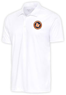 Antigua Bowling Green Hot Rods Mens White Tribute Short Sleeve Polo