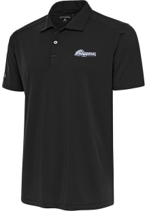 Antigua Columbus Clippers Mens Grey Tribute Short Sleeve Polo