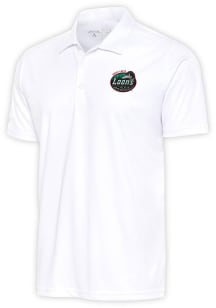 Antigua Great Lakes Loons Mens White Tribute Short Sleeve Polo