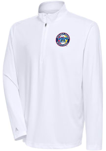 Antigua Jersey Shore BlueClaws Mens White Tribute Long Sleeve 1/4 Zip Pullover