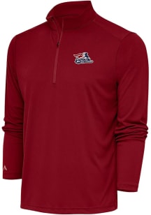 Antigua Somerset Patriots Mens Red Tribute Long Sleeve 1/4 Zip Pullover