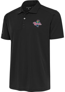 Antigua Cedar Rapids Kernels Grey Tribute Big and Tall Polo