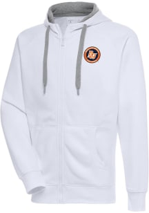 Antigua Bowling Green Hot Rods Mens White Victory Long Sleeve Full Zip Jacket
