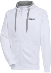 Antigua Columbus Clippers Mens White Victory Long Sleeve Full Zip Jacket