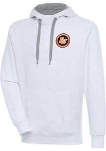 Antigua Bowling Green Hot Rods Mens White Victory Long Sleeve Hoodie