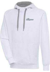 Antigua Columbus Clippers Mens White Victory Long Sleeve Hoodie