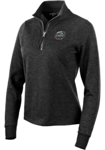 Antigua Great Lakes Loons Womens Black Action 1/4 Zip Pullover
