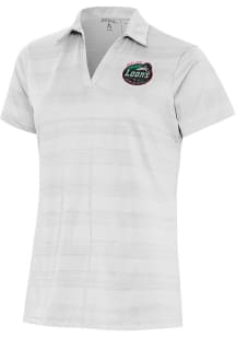 Antigua Great Lakes Loons Womens White Compass Short Sleeve Polo Shirt