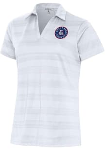 Antigua Rock Bridge High School Womens White Compass Short Sleeve Polo Shirt