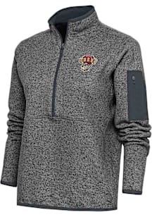 Antigua Altoona Curve Womens Grey Fortune Qtr Zip
