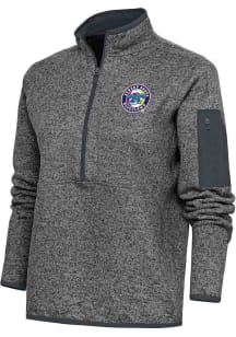 Antigua Jersey Shore BlueClaws Womens Grey Fortune 1/4 Zip Pullover