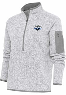 Antigua Lake County Captains Womens Grey Fortune Qtr Zip