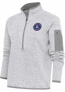 Antigua Round Rock Express Womens Grey Fortune Qtr Zip