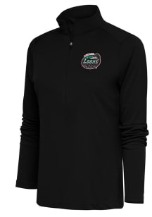 Antigua Great Lakes Loons Womens Black Tribute 1/4 Zip Pullover