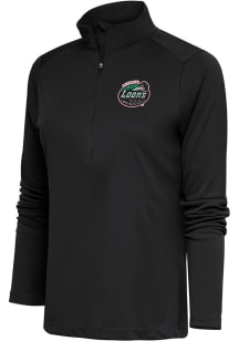 Antigua Great Lakes Loons Womens Grey Tribute 1/4 Zip Pullover