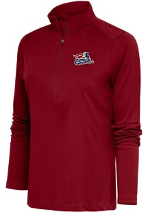 Antigua Somerset Womens Red Tribute 1/4 Zip Pullover