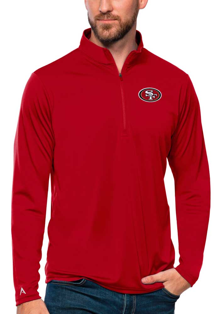 Antigua San Francisco 49ers Mens Red Tribute Pullover Jackets