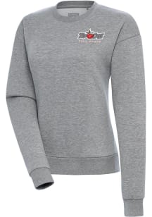Antigua Fort Wayne TinCaps Womens Grey Victory Crew Sweatshirt