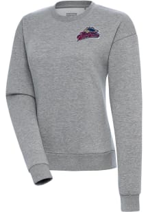 Antigua Scranton Wilkes Womens Grey Victory Crew Sweatshirt