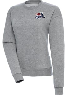 Antigua Somerset Patriots Womens Grey Victory Crew Sweatshirt