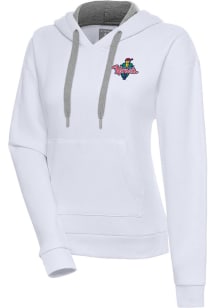 Antigua Cedar Rapids Kernels Womens White Victory Hooded Sweatshirt