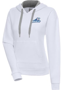 Antigua West Michigan Whitecaps Womens White Victory Hooded Sweatshirt