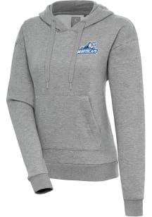 Antigua West Michigan Whitecaps Womens Grey Victory Hooded Sweatshirt