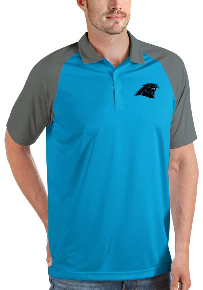 Antigua Men's Carolina Panthers Tribute White Polo