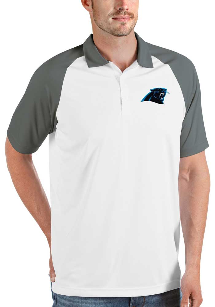 Men's Antigua Blue Carolina Panthers Legacy Pique Polo