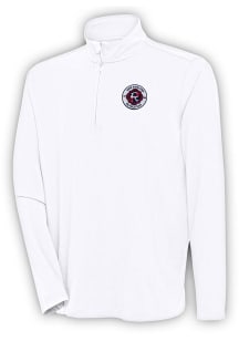 Antigua New England Revolution Mens White Hunk Long Sleeve 1/4 Zip Pullover