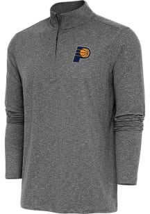 Antigua Indiana Pacers Mens Black Hunk Long Sleeve 1/4 Zip Pullover