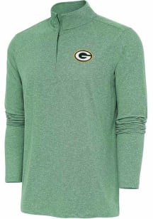 Antigua Green Bay Packers Mens Green Hunk Long Sleeve Qtr Zip Pullover