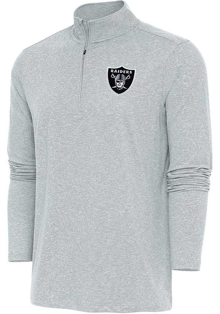 Men's Antigua Heathered Gray Las Vegas Raiders Team Reward