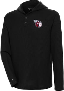 Antigua Cleveland Guardians Mens Black Strong Hold Long Sleeve Hoodie