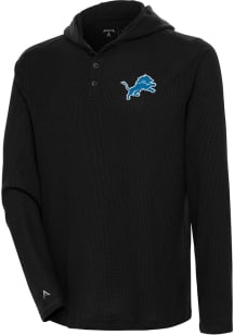 Antigua Detroit Lions Mens Black Strong Hold Long Sleeve Hoodie