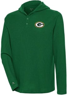 Antigua Green Bay Packers Mens Green Strong Hold Long Sleeve Hoodie