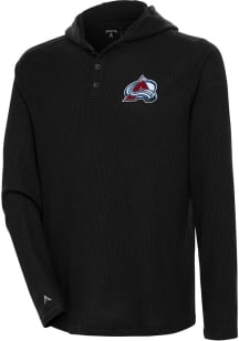 Antigua Colorado Avalanche Mens Black Strong Hold Long Sleeve Hoodie