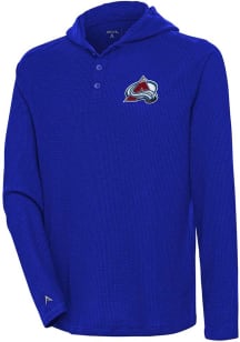 Antigua Colorado Avalanche Mens Blue Strong Hold Long Sleeve Hoodie