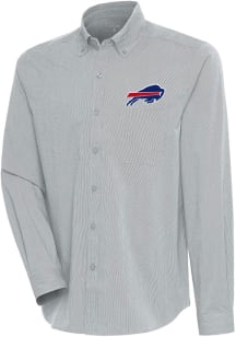 Antigua Buffalo Bills Mens Grey Compression Long Sleeve Dress Shirt