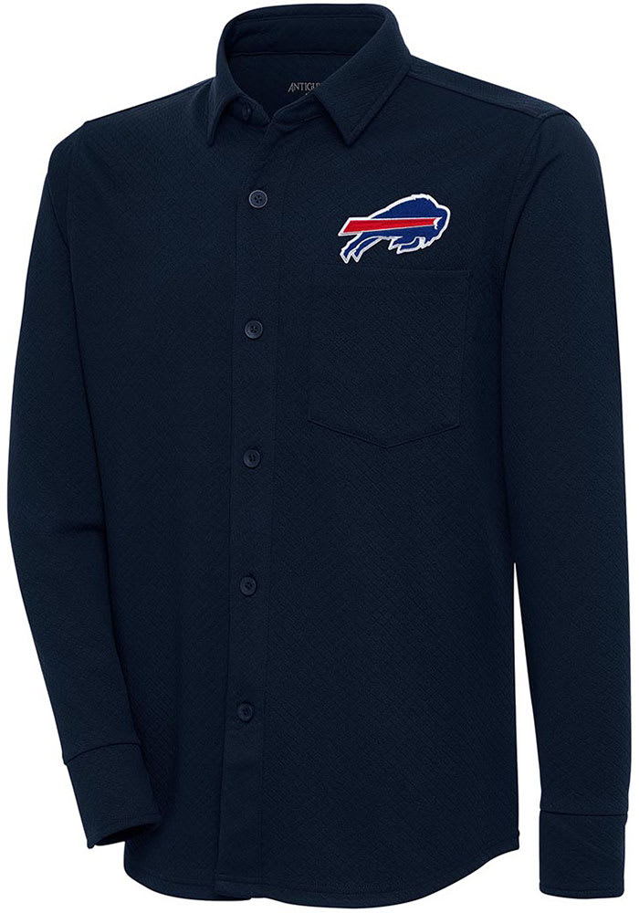 buffalo bills dress shirt Men's Buffalo Bills J. Palmer White Man-In-Motion Long Sleeve Button-Up Dress Shirt