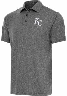 Antigua Kansas City Royals Mens Black Par 3 Short Sleeve Polo