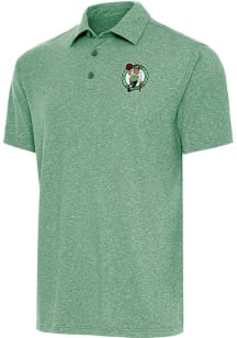 Antigua Boston Celtics Mens Green Par 3 Short Sleeve Polo